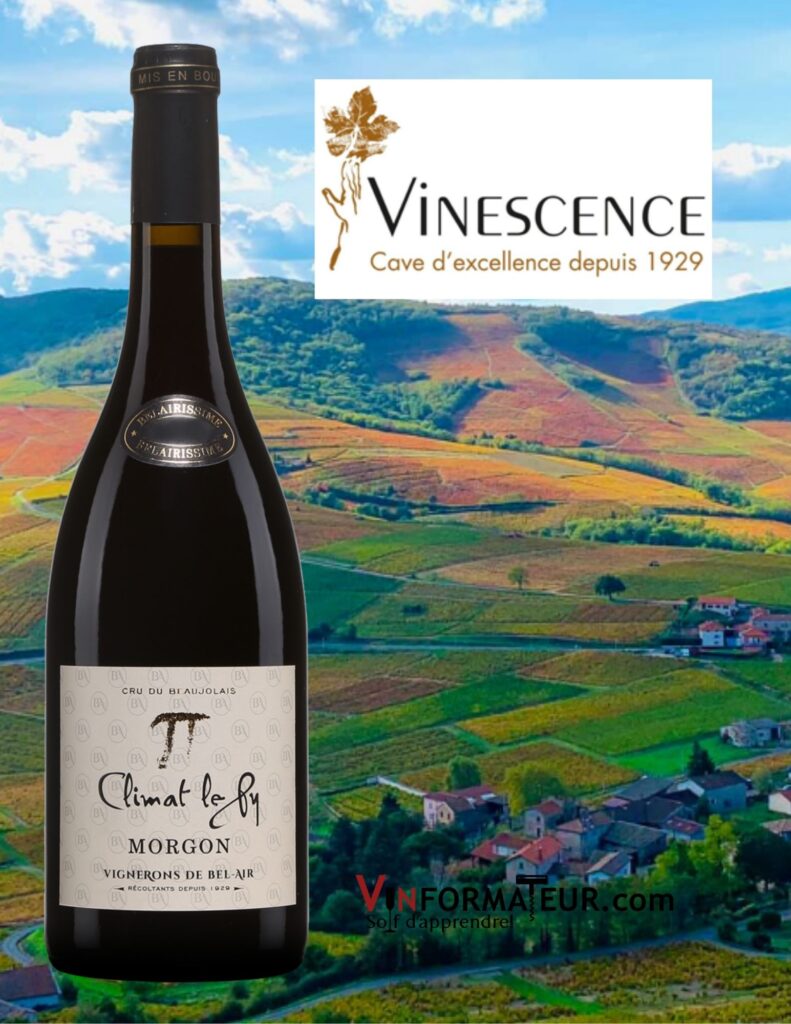 Bouteille de Climat le Py, Beaujolais, Morgon, Belairissime, Vignerons de Bel Air, 2020