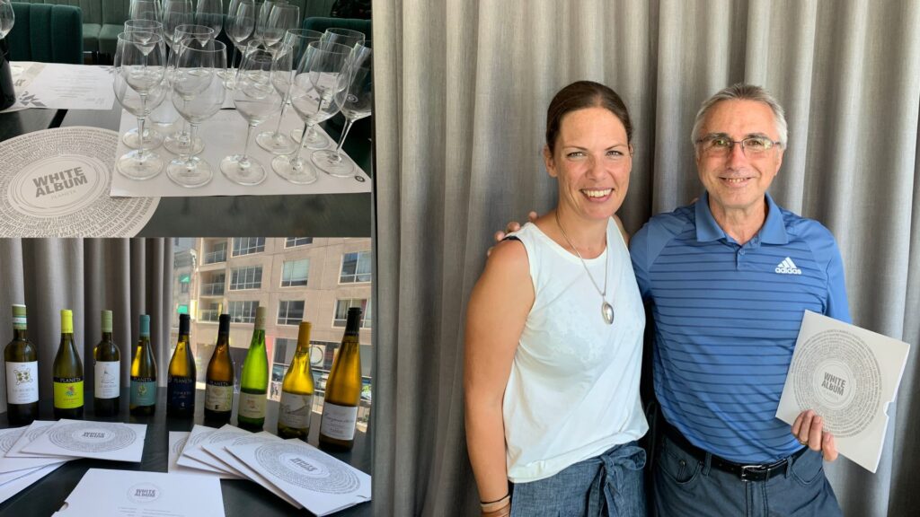 Dégustation des vins blancs de la maison Planeta avec la Winemaker Patricia Toth.
