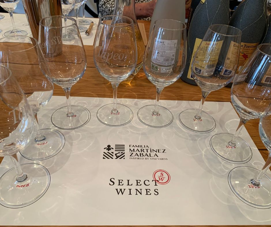 Dégustation des vins de la maison Familia Martinez Zabala - agence Select Wines