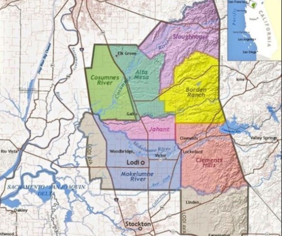 Carte viticole Lodi AVA