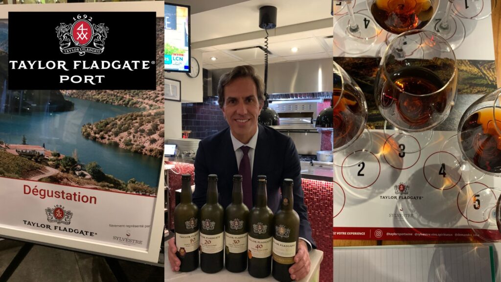 Dégustations des Portos Taylor Fladgate: Joao Rebelo Directeur des ventes et dégustation.