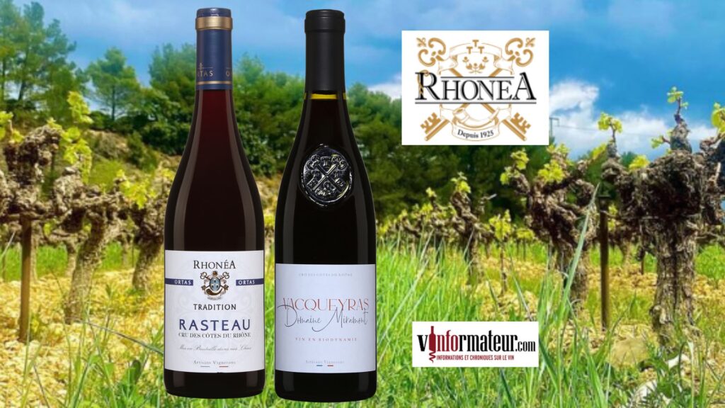 Deux vins rouges issus de Crus des Côtes du Rhône – Vacqueyras et Rasteau.