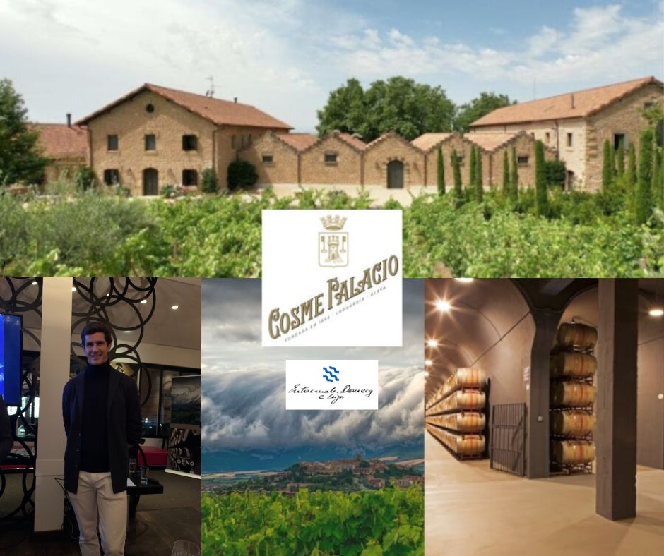 Bodegas Cosme Palacio: chai, vignobles, Gonzalo Entrecanales président et CEO.
