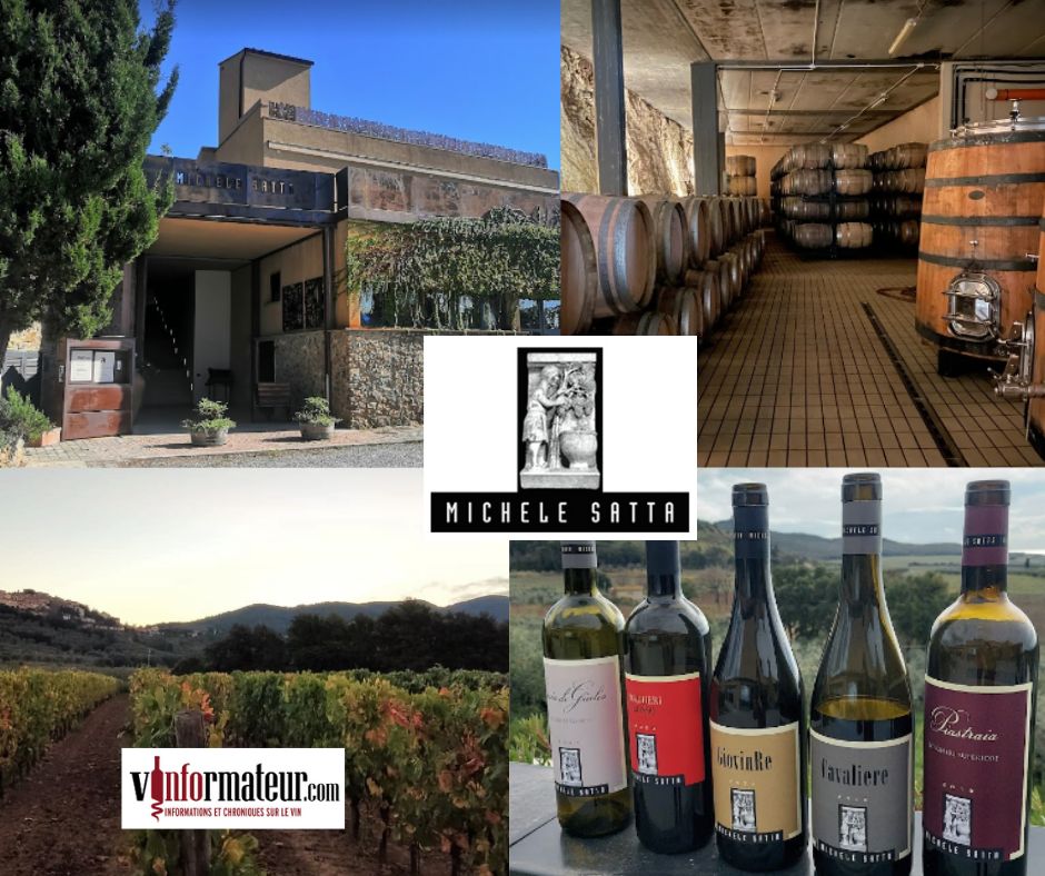 Michele Satta: chai, vignobles et vins de la maison.