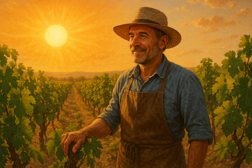 Édouard notre vigneron fictif!