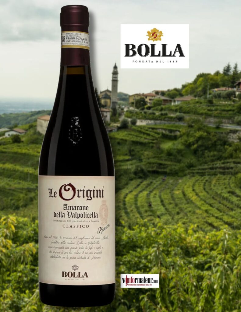 Bolla, Origini, Amarone della Valpolicella Classico, DOCG, Classico, Riserva, 2018 bouteille